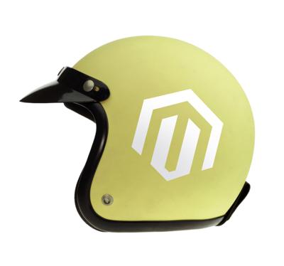 Geometrisch modern zeshoekig ontwerp motor sticker