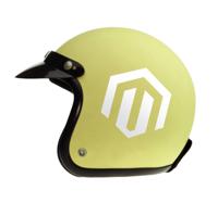 Geometrisch modern zeshoekig ontwerp motor sticker