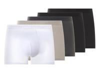 LIVERGY 5 heren boxers (Zwart/grijs, M)