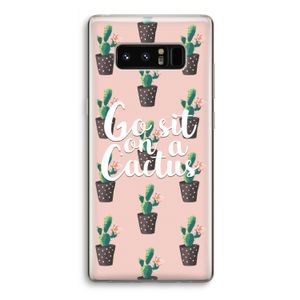 Cactus quote: Samsung Galaxy Note 8 Transparant Hoesje