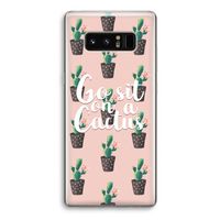 Cactus quote: Samsung Galaxy Note 8 Transparant Hoesje