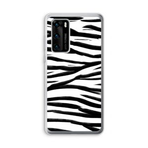 Zebra pattern: Huawei P40 Transparant Hoesje