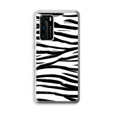 Zebra pattern: Huawei P40 Transparant Hoesje