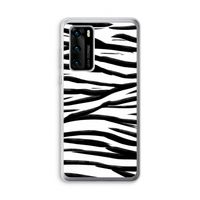 Zebra pattern: Huawei P40 Transparant Hoesje