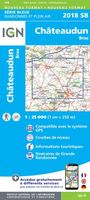 Topografische kaart - Wandelkaart 2018SB Châteaudun - Brou | IGN - Institut Géographique National - thumbnail