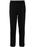 Armani Exchange pantalon de jogging à bords nervurés - Noir