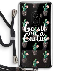Cactus quote: Xiaomi Mi Mix 2 Transparant Hoesje met koord