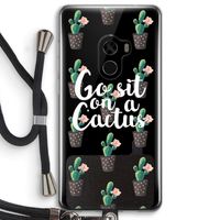 Cactus quote: Xiaomi Mi Mix 2 Transparant Hoesje met koord