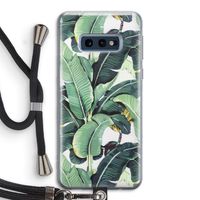 Bananenbladeren: Samsung Galaxy S10e Transparant Hoesje met koord Bananenbladeren: Samsung Galaxy S10e Transparant Hoesje met koord