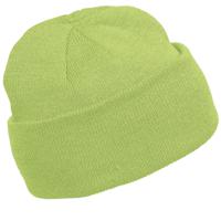 Wintermuts Beanie Yukon - lime groen - heren/dames - sterk/zacht/licht gebreid 100% Acryl