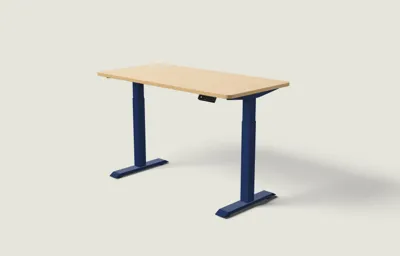 Desktronic HomeOne bureau Diepblauw / Eiken / 140x70 cm