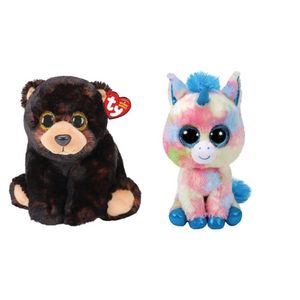 Ty - Knuffel - Beanie Buddy - Kodi Bear & Blitz Unicorn