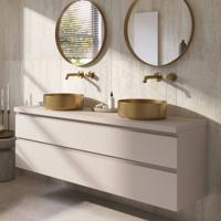 Ben Tendenza voorgemonteerd badmeubel incl. afdekblad 161x46x63,8cm zand