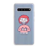 Hartje: Samsung Galaxy S10 5G Transparant Hoesje