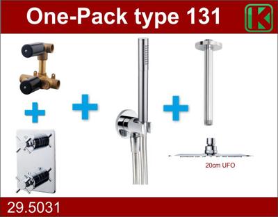 Wiesbaden one-pack inbouwthermost.set type 131 CHR (20cm ufo)