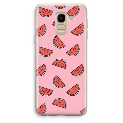 Watermeloen: Samsung Galaxy J6 (2018) Transparant Hoesje