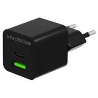 Mobilize USB + USB-C snellader 30W zwart - 9550191