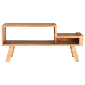 The Living Store Salontafel Massief Acaciahout - 100x50x45 cm - Met Opbergvak