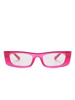 Saint Laurent Eyewear lunettes de soleil à monture rectangulaire - Rose