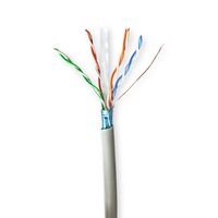 Netwerk Kabel Rol | CAT6 | Stranded | F/UTP | CCA | 50.0 m | Binnenshuis | Rond | PVC | Grijs | Gift
