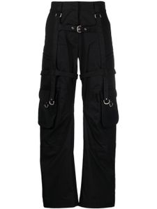 Off-White pantalon en coton à poches cargo - Noir