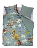 Beddinghouse x Van Gogh Museum Partout des Fleurs dekbedovertrek Green