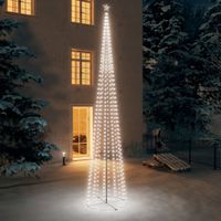 VidaXL Kegelkerstboom 752 koudwitte LED&apos;s 160x500 cm