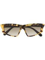 Philipp Plein lunettes de soleil à effet écaille de tortue - Marron - thumbnail