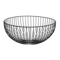 Metalen Fruitmand Rond 35x16 cm Zwart Metalen Fruitmand Rond 35x16 cm Zwart