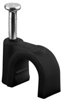 Goobay Kabelclip 8mm rond zwart box(100) - 4113233