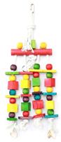 Happy Pet speelgoed block n beads papegaai