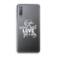 Partner in crime: Samsung Galaxy A7 (2018) Transparant Hoesje