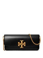 Tory Burch pochette en cuir à plaque logo - Noir - thumbnail