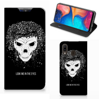 Mobiel BookCase Samsung Galaxy A30 Skull Hair - thumbnail