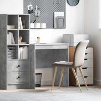 Bureau Betongrijs 70 x 50 x 76 cm Bewerkt hout