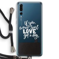 Partner in crime: Huawei P20 Pro Transparant Hoesje met koord