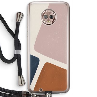 Geo #2: Motorola Moto G6 Transparant Hoesje met koord