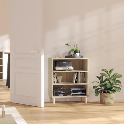 Dressoir 57x35x70 cm bewerkt hout sonoma eikenkleurig