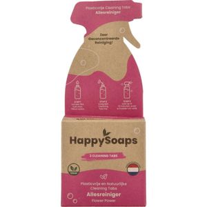 Happysoaps Cleaning tabs allesreiniger flower power (3 st)
