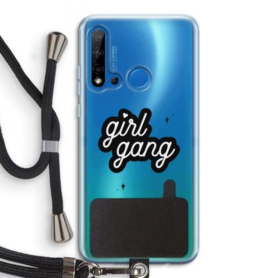 Girl Gang: Huawei P20 Lite (2019) Transparant Hoesje met koord