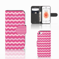 Apple iPhone 5 | 5s | SE Telefoon Hoesje Waves Pink - thumbnail