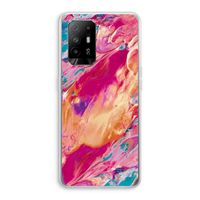 Pastel Echoes: Oppo A95 5G Transparant Hoesje