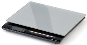 MAUL postweegschaal Square 5 kg ( /1gr) incl. batterij met glazen weegplateau