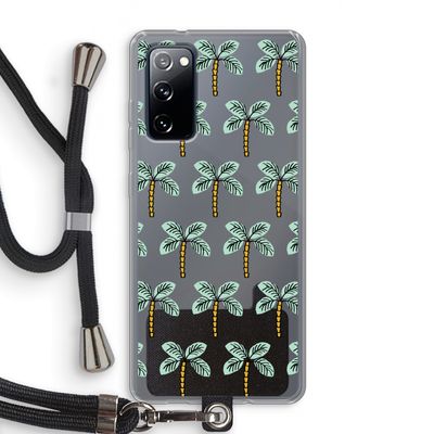 Paradise: Samsung Galaxy S20 FE / S20 FE 5G Transparant Hoesje met koord