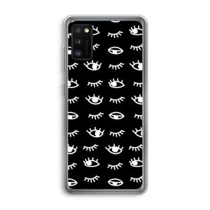 Eye pattern #3: Samsung Galaxy A41 Transparant Hoesje