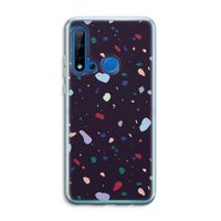 Dark Rounded Terrazzo: Huawei P20 Lite (2019) Transparant Hoesje