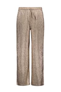 Like Flo Meisjes broek plisse glitter - Fenya - Oud roze