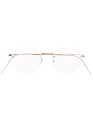 Lindberg lunettes de vue à monture ronde - Argent