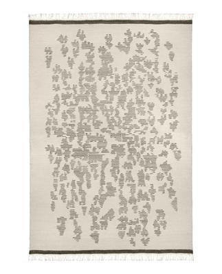 Finarte - Vloerkleed Saaristo Wool Rug White Grey - 200x300 cm