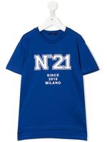 Nº21 Kids t-shirt à logo imprimé - Bleu